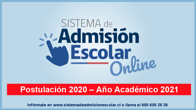 Acceso Admisión Escolar Sistema SAE / año académico 2021