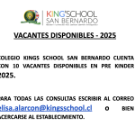 Vacantes King School San Bernardo
