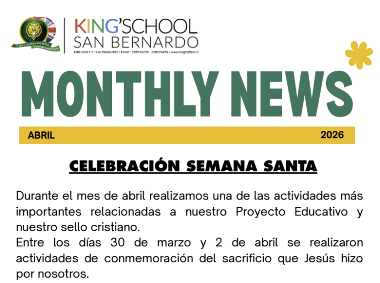 Monthly news / Abril 2026